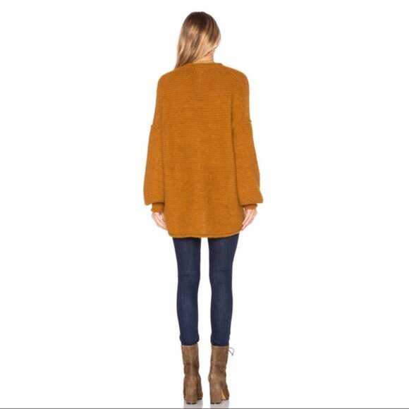 Free People All Mine Alpaca Blend Sweater in Terracotta M - Picture 3 of 16